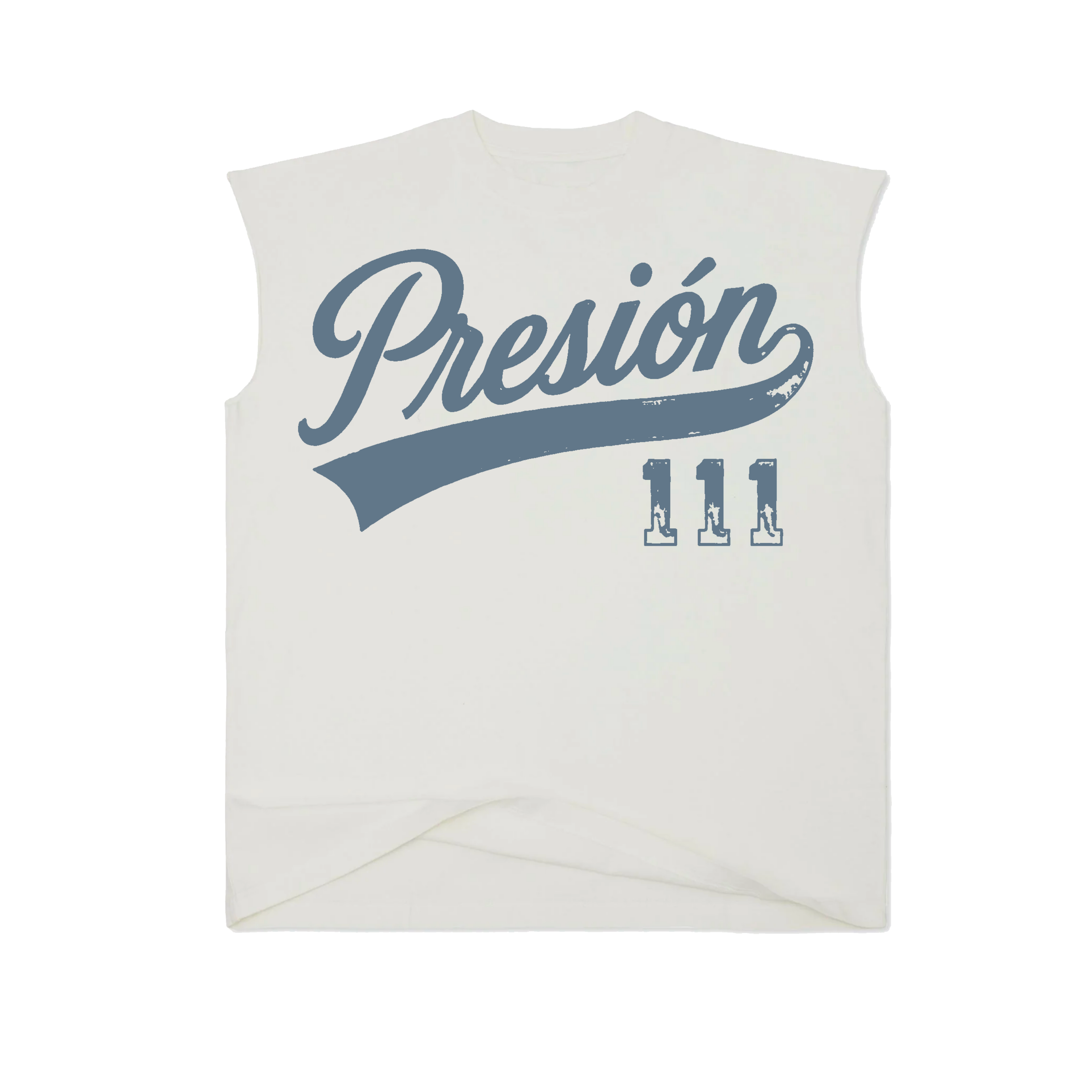 111 Muscle Shirt White/Navy