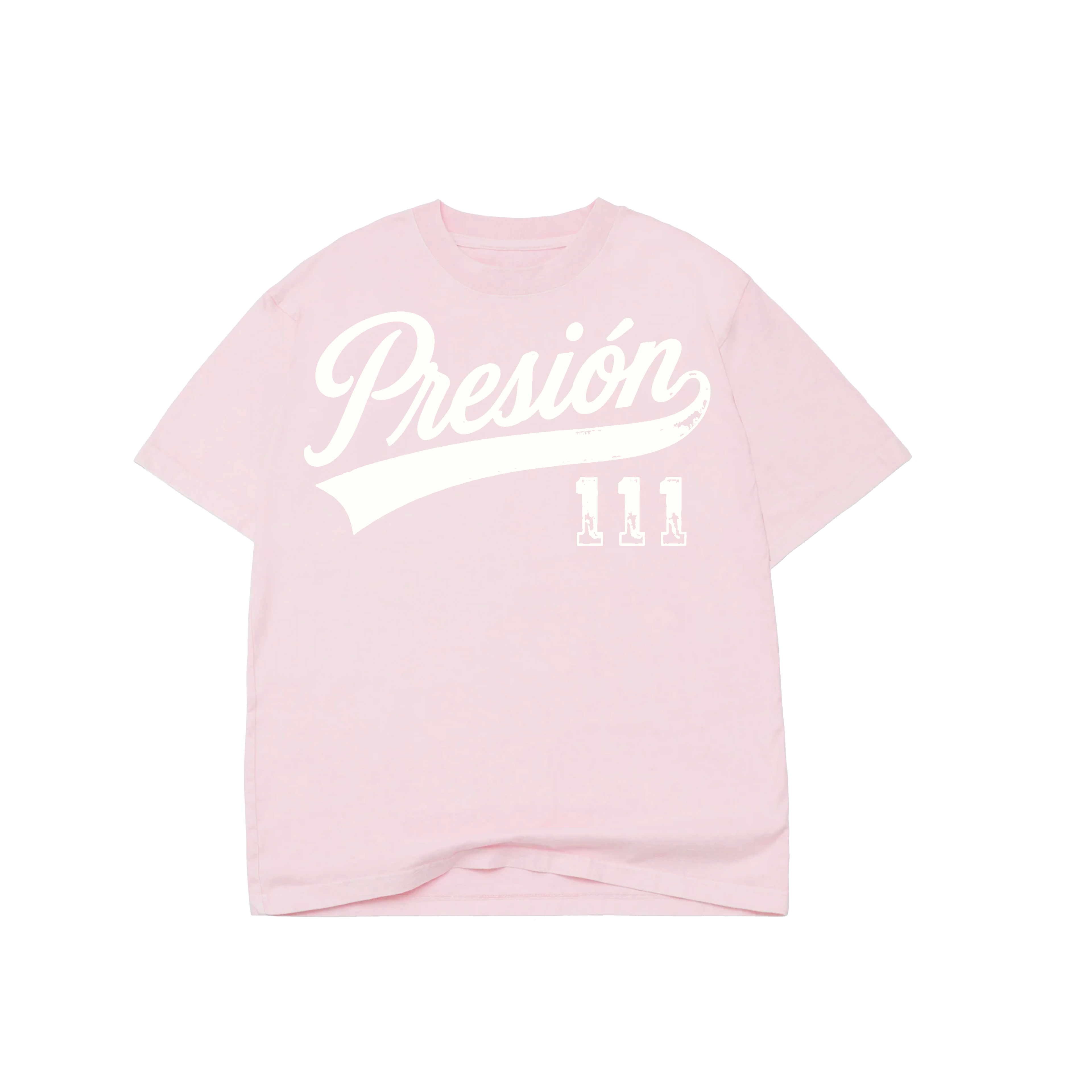 111 T Shirt Pink/White