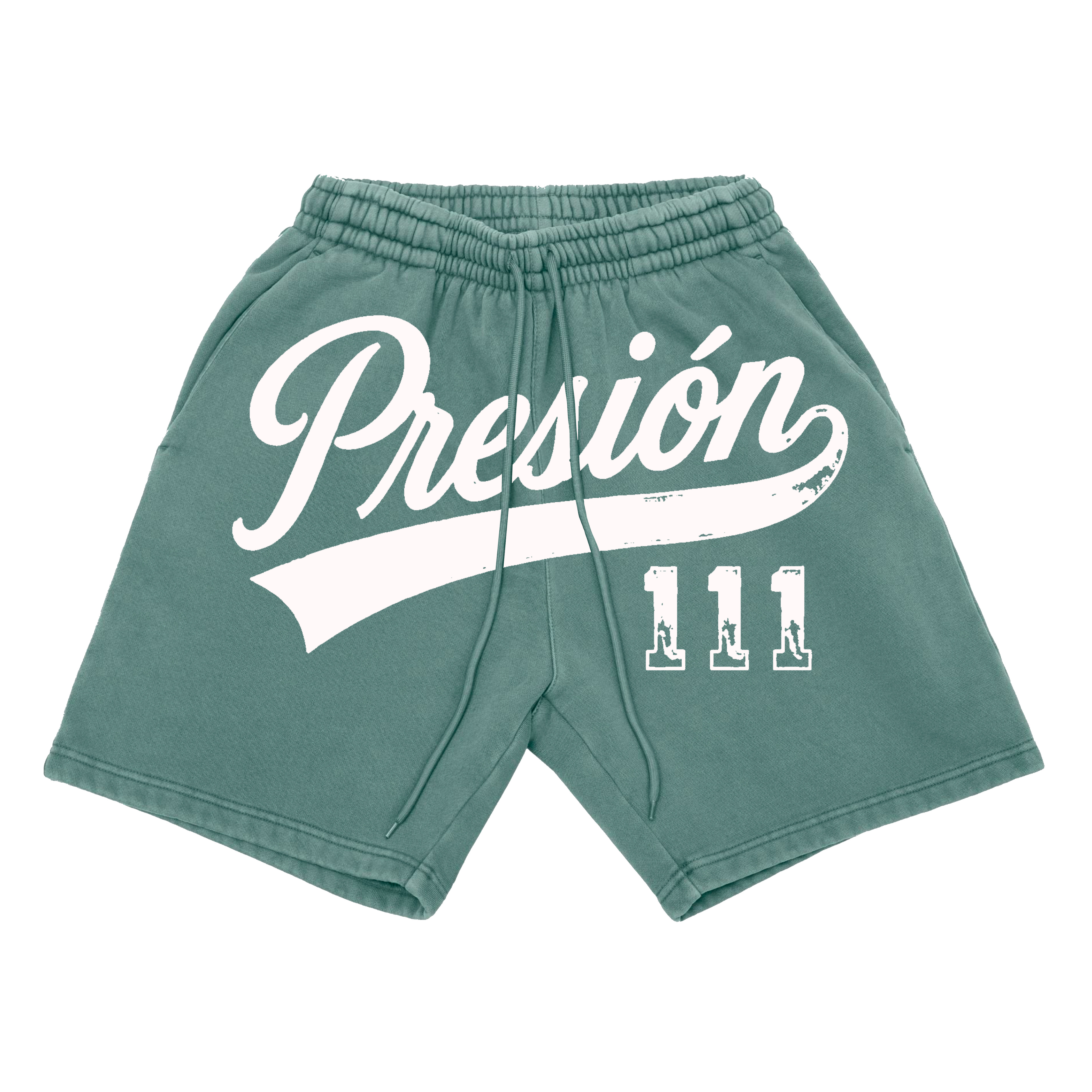 111 Shorts Green Teal/White